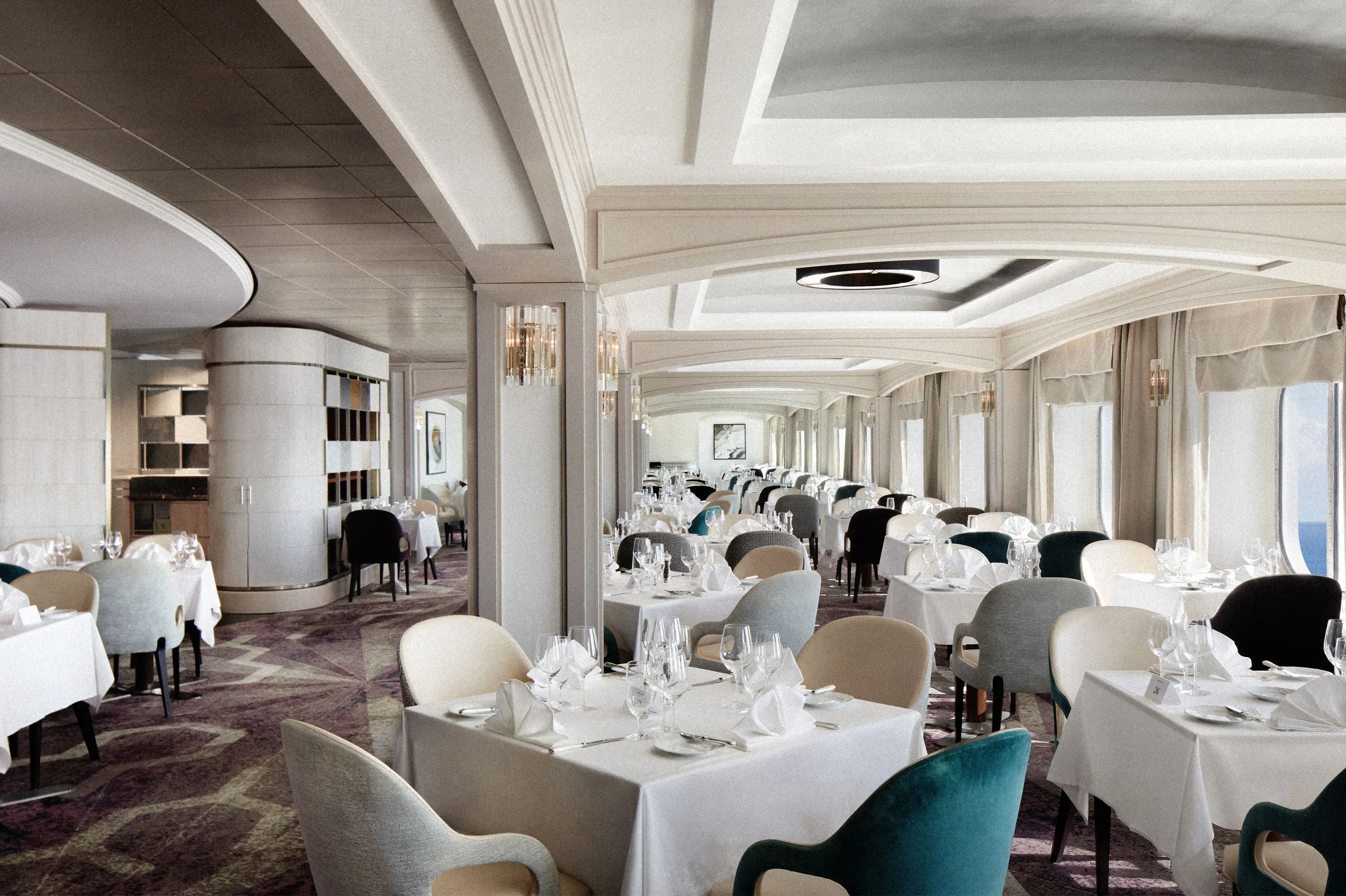 crystal cruises waterside restaurant